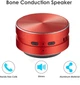 Вібраційна Bluetooth міні колонка 3W / BT 5.3 / TWS Red - зображення 3