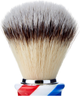 Помазок для гоління Omega Barber Pole Hi-Brush Synthetic Fiber - зображення 4