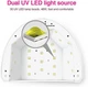 УФ-лампа для ногтей LKE UV Gel, 36 Вт с функцией портативной зарядки через USB Белый Б/У - изображение 5