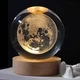 Нічник 3D Декоративна кришталева куля, Дитячий нічний світильник-лампа Планета Земля з led підсвічуванням - зображення 1