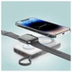 УМБ Choetech Magnetic Wireless 10000mAh 15W PD,QC3.0 USB-A+2USB-C 3in1charg,with build-incable White - зображення 3