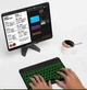 Комплект клавиатура и мышка Bluetooth Беспроводная с RGB подсветкой Универсальная 25х15см Черный - изображение 2