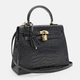 Женская кожаная сумка Borsa Leather K1EZE3167bl-black 5061750 - изображение 2