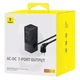 Мережевий фільтр Baseus Power Combo Tower Digital 3AC+2USB+2Type-C 35W 1.5m Чорний - зображення 6