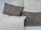 Комплект декоративних подушок Firanka Damask 36х30см 2шт, 32х22см 2шт, 32х26см 1шт коричневий з молочним (п_0771) - зображення 3