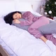 Подушка для беременных и отдыха MirSon Satin Stripe №8027 U-образная Light Gray (2200006178651) - изображение 8