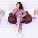Подушка для беременных и отдыха MirSon Delicate Satin №8028 U-образная Cappuccino (2200006178668) - изображение 6