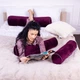 Подушка-валик MirSon №8127 Velvet Line 28-0002 Excalibur EcoSilk 15x50 см (2200006199939) - изображение 4
