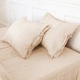 Простынь на резинке MirSon Лен Linen Amalia 80x190 см (2200008249076) - изображение 1