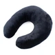 Подушка для путешествий MirSon №8226 Velvet Line 28-0007 Black (2200006200246) - изображение 1