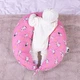 Подушка для беременных и кормления MirSon №8329 Print Line 17-0528 Bunnies pink Бязь 30х170х20 см (2200006200543) - изображение 11