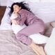 Подушка для беременных и кормления MirSon №8300 Velvet Line 28-0001 White Велюр 30х170х20 см (2200006200253) - изображение 10