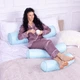 Подушка-валик MirSon №8101 Eco Line Blue EcoSilk 60х16 см (2200006247463) - изображение 1
