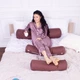 Подушка-валик MirSon №8514 Naturale Line 19-1217 Chocolate Perla 50% Memory 15x50 см (2200006340232) - изображение 1
