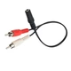 Аудиокабель 2 RCA (папа) на AUX 3.5 мм (мама) — переходник - изображение 2