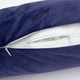 Подушка-валик MirSon №8399 Velvet Line 28-0006 Navy blue BamBoo 60х16 см (2200006253792) - изображение 9