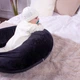 Подушка для беременных и кормления Mirson №8669 Velvet Line 28-0007 Black Полистирол 30х170 см (2200006347545) - изображение 8