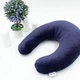 Подушка для путешествий MirSon №8751 Velvet Line 28-0006 Navy blue 50% Memory (2200006348368) - изображение 7