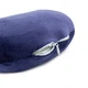Подушка для подорожей MirSon №8778 Velvet Line 28-0006 Navy blue 100% Memory (2200006348634) - зображення 5