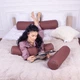 Подушка-валик MirSon №8377 Naturale Line 19-1217 Chocolate Perla BamBoo 100х16 см (2200006252511) - изображение 4