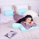 Подушка-валик MirSon №8101 Eco Line Blue EcoSilk 70х20 см (2200006247494) - изображение 3