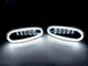 Комплект протитуманних LED фар для автомобілів Daewoo Lanos, Sens на 5 лінз 50W + DRL (металевий корпус) - зображення 3