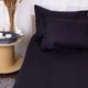 Простынь на резинке MirSon полуторная 100х200+25 см Poplin Line 099 Black Поплин (2200006290513) - изображение 7