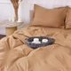Простынь на резинке MirSon односпальная 80х200+25 см Poplin Line 015 Sandy Поплин (2200006289210) - изображение 7