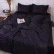 Простынь на резинке MirSon полуторная 100х200+25 см Poplin Line 099 Black Поплин (2200006290513) - изображение 5