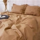 Простынь на резинке MirSon односпальная 80х200+25 см Poplin Line 015 Sandy Поплин (2200006289210) - изображение 3