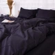 Простынь на резинке MirSon полуторная 100х200+25 см Poplin Line 099 Black Поплин (2200006290513) - изображение 2