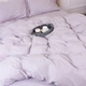 Комплект постельного белья MirSon Poplin Line 054 Light Gray 143 x 210 см (2200006278771) - изображение 5