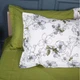Простынь MirSon двуспальная 180x220 см 00-1 Olive Flowers поплин (2200009699191) - изображение 8