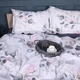 Простынь на резинке MirSon Поплин 00-7 Pink Flowers 160x200 см (2200009706950) - изображение 7