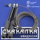 Спортивная скоростная скакалка для гимнастики бокса фитнеса GDragon Sport профессиональная 3м с регулировкой длины подшипником металлическим тросом алюминиевыми ручками Черная 46_1_0_3 - изображение 1