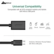 Перехідник USB 2.0 Female to Micro USB-B Male Ugreen US133 для ноутбука, смартфона круглий Black (10396) - зображення 2