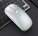 Беспроводная мышь Bluetooth перезаряжаемая с RGB подсветкой 2,4 ГГц Spase Silvery - изображение 3