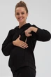 Костюм для вагітних та годуючих теплий трикотажний Dianora 2314(17) 1435 XL Чорний - зображення 2