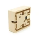 Розетка Ritar UTP 8P8C RJ45 1 порт Cat-3 накладная бежевая на липучке - изображение 2