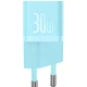 Блочок Baseus P10110902 GaN5 Fast Charger mini 30W 1Type-C у комплекті кабель Type-C to Type-C 1метр Galaxy Blue - зображення 2