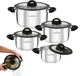 Набор посуды Starke Pro SANTE LKA-194HMYIO-8PCS-BLACK, 8 предметов (LK240506) - изображение 1