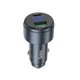 Автомобільний зарядний пристрій HOCO Z57B Glorious 63W dual-port digital display PD45W+QC3.0 car charger Metal Grey (6942007633161) - зображення 1
