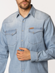 Koszula męska jeansowa Lee Cooper Torres-3161 L Błękitna (5905991738909) - obraz 4