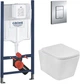 Инсталляция GROHE Rapid SL 3884966Q c панелью смыва Even 38966000 + унитаз KRONER Eifel WHI483429 Tornado Rimless с сиденьем Slim Soft Close Quick Release дюропласт KE483429WHIT (3884966KE483429) - изображение 1