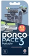 Одноразовый станок для бритья мужской Dorco PACE 3 лезвия 4+2 шт - изображение 1