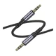 Аудио кабель Borofone BL24 Graceful AUX 3.5мм male-AUX 3.5мм male 1 м Metal Grey (36879_3609465) - изображение 6