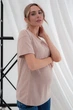 Футболка для беременных и кормящих мам оверсайз с секретом кормления Muse XL Юла Мама бежевый - изображение 7