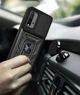 Протиударний броньований чохол із захистом камери для Xiaomi Redmi 9T та Poco M3 Armor Case Keysion black - изображение 3