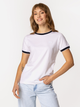 Футболка бавовняна жіноча Lee Cooper Nadia-5511 XL Біла (5905991731276) - зображення 1