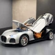 Машинка Bugatti Atlantic моделька игрушка с парогенератором металлическая коллекционная 20 см Черно-серый (7767930) - изображение 3